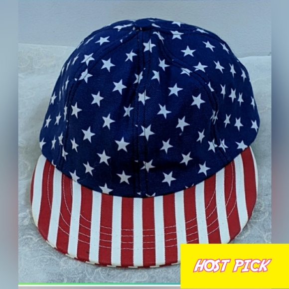 AMERICAN APPAREL FOURTH OF JULY AMERICAN FLAG CAP - Picture 1 of 5